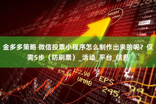 金多多策略 微信投票小程序怎么制作出来的呢？仅需5步（防刷票）_活动_平台_信息