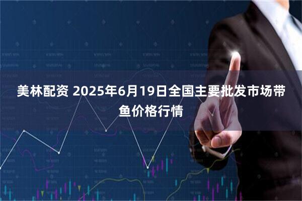 美林配资 2025年6月19日全国主要批发市场带鱼价格行情